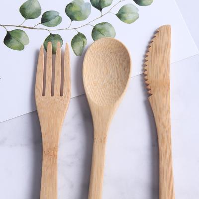 China Sustainable Bamboo Cutlery Set Eco Friendly Products For Travel Picnic Flatware Set for sale