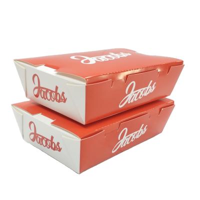 China Recyclable Custom Take Away Packaging Fast Food Fried Chicken Boxes for sale