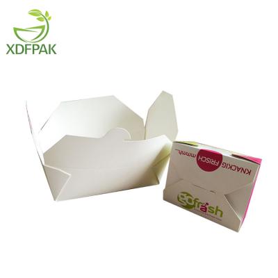 China Disposable Food Packaging Cardboard Box Food Disposable Cold Paperboard Instant Food Packaging boxFried take out box for sale