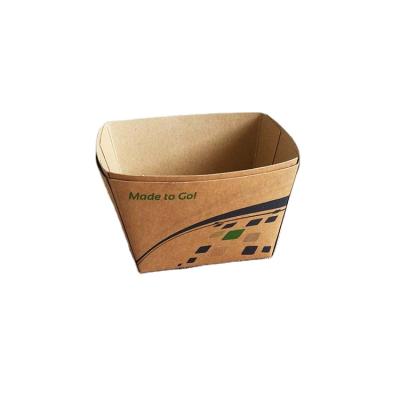 China Disposable Food Custom French Fries Box Paper Tray for sale