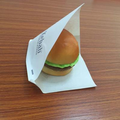 China Disposable White Kraft Paper Sandwich Bag Without Handle for sale