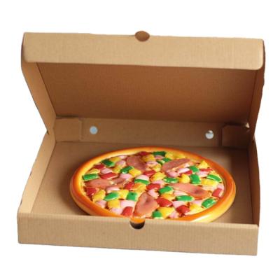 China Disposable corrugated paper baking takeout box empty clamshell packaging cardboard pizza box customization pizza box packaging for sale