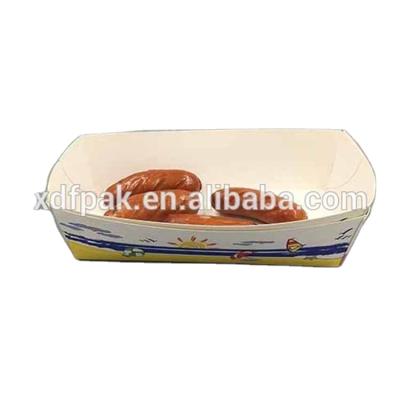 China Disposable Cardboard Store for Food Crisps Food Open Box Disposable Outlet Fried Roasted Chicken Wings Snacks Packing Box for sale