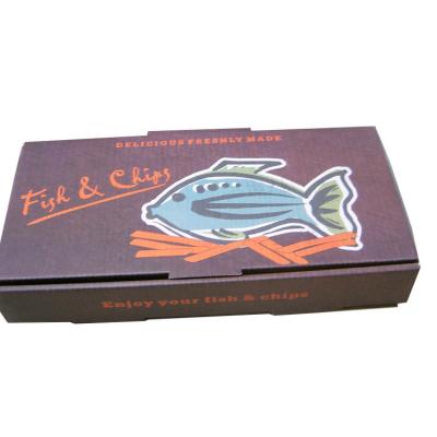 China Fish and Disposable Disposable Paper Confetti Boxes, Fish and Chips Box for sale