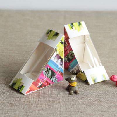 China Cute Disposable Kraft Sandwich Food Packaging Paper Box for sale