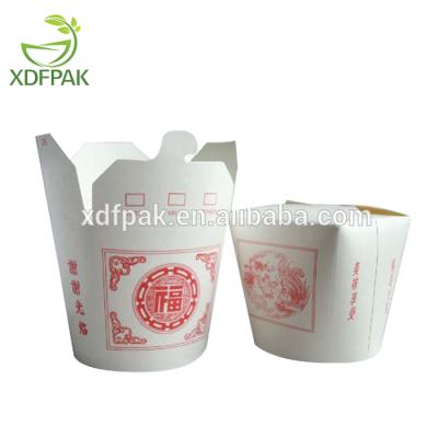 China Disposable Chinese Cardboard Packaging Paper Boxes For Chinese Noodles for sale