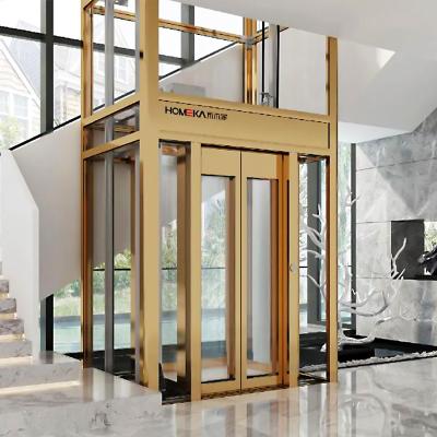 China Modern Household Elevator With New Designed Traction Villa Elevator Household Elevator Small Home Residential Elevator for sale