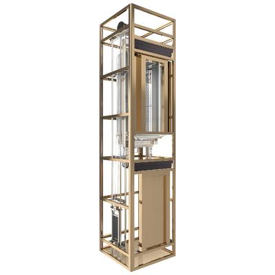 China Modern Household Elevator With New Designed Traction Villa Elevator Household Elevator Small Home Residential Elevator for sale