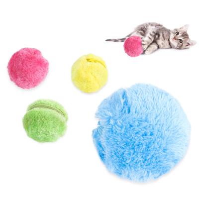 China Customized High Quality Viable Plush Floor Clean Toys Pet Electric Toy Dust Ball Dog Cat Plush Rolling Ball Pet Supplies for sale