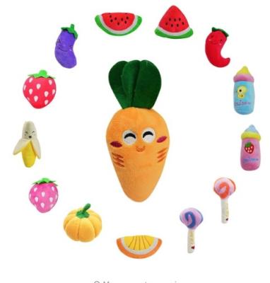 China 2018 New Pet Chew Squeaker Plush Squeaker Plush Healthy Fruit for sale