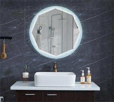 China MOQ: 1PC Best Selling Smart Aluminum Sight Illuminated Bathroom LED Hanging Mirror Round PVC Bathroom Bluetooth Speaker for sale