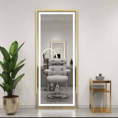 China Smart Magnifying Fashion Led Light Salon Hair Mirror Lighted Barbershop Led Mirror for sale