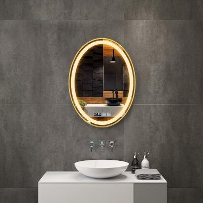 China Wall Mounted Frameless Enlarging Smart Bathroom LED Mirror for sale