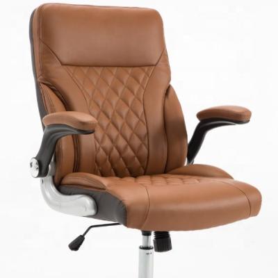 China (Size)Wholesale Customizable Luxury PU Adjustable Leather Cheap Massage Big Run Boss Office Chair For Meeting Room Armrest Leather Office Chair for sale