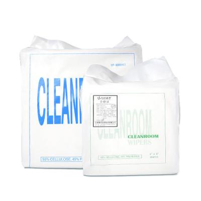 China 100% Polyester Cleanroom Wipes For Electronics 100pcs/Bag for sale