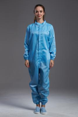 China De antistatische ESD blauwe vezel van de de kledingstukkenpolyester van het kleuren opnieuw te gebruiken autoclavable overtrek voor klasse 1000 cleanroom Te koop