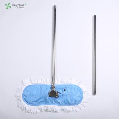 China High Quality Lint Free Reusable Anti Static ESD Microfiber 304 Stainless Steel Cleanroom Cleaning Mop for sale