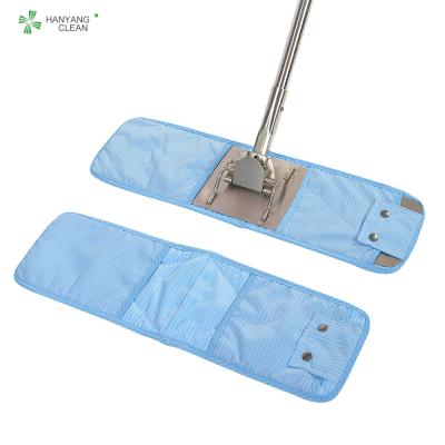 China Anti Static Esd Microfiber 304 Stainless Steel Super Absorbency Cleanroom Cleaning Mop for sale