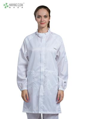 China Autoclavable Sterilization Clean Room Coats With Carbon Fiber For Pharmaceutical Workshop for sale