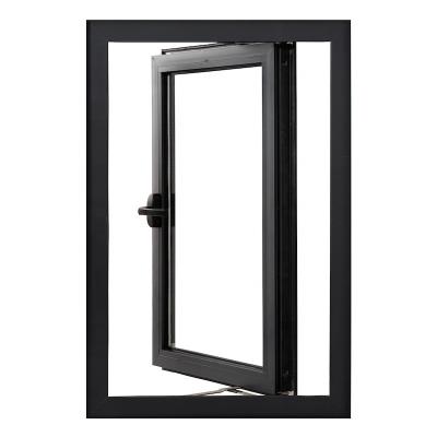 China Economical Magnetic Screen Custom Design Wood Clad Aluminum Window And Door for sale