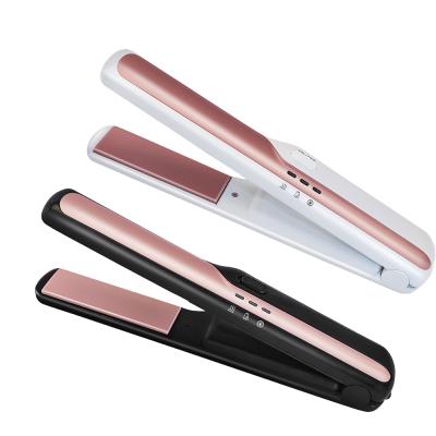 China Hot Selling Mini Car Hair Straightener Hair Straightener Splint 2400mAh Wireless Charging Portable Ceramic Built-in Battery for sale