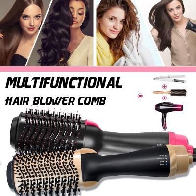 China Car Amazon Hot Sale 3 Heat Levels One Step Hot Salon Hair Dryer Straightener Comb Airbrush for sale