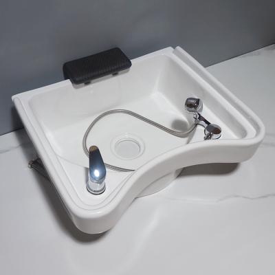 China New Material Design Durable Material Hair Salon Furniture Hair Washing Equipment Salon Shampoo Ceramic Bowl Sink for sale