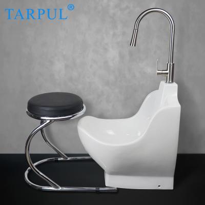 China TARPUL Product Wudumate Foot Bath Basin Easy Clean Muslim Sink Wudu Mate Ceramic Wash Basin à venda