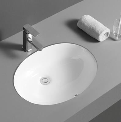 China Ovalyn Modern Sanitary American Standard Porcelain White Undermount Basin Bathroom Sink à venda