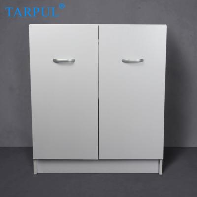 China Tarpul Modern Two Door Bath Vanity Eco-Friendly Floor Mounted White Bathroom Cabinet à venda