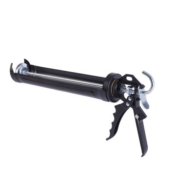 China 12:1 Manual Stem 1500N 13inch 29oz Smooth Aluminum Handle Steel Dripless Or Trigger Heavy Duty Caulking Gun for sale