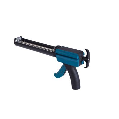 China DF-00147 Type Heavy Steel Turning Plastic Handle Caulking Cordless Silicone Sealant Caulking Gun for sale