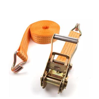 China Polyester 1.5inch 38MM Handle 2T/3T Ratchet Link Aluminum Cargo Down Lashing Strap for sale