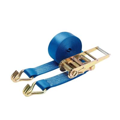 China Polyester 3inch 75MM Ratchet 10T Tie Down Cargo Lashing Strap With Aluminum Handle for sale