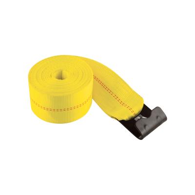 China American Standard Manual Packing Logistic Link Down Cargo Lashing Winch Strap With Flat Hook for sale