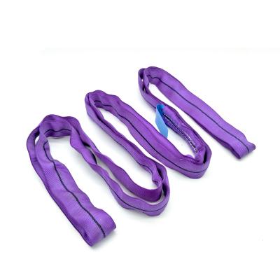 China High Quality Purple 1T Polyester Endless Lifting Sling EN1492-2 Round Round for sale