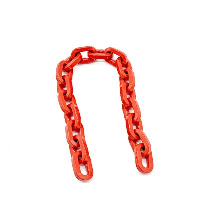 China Drag Chain G80 D Shape Square Link Forest Strapping Lifting Chain for sale