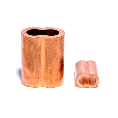 China High Quality Lifting US Type Copper Hourglass Sleeve Ferrule For Wire Rope for sale