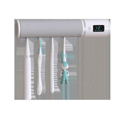 China UV Disinfection + Drying Mini Wall Smart Toothbrush Disinfector Wholesale Without Perforation Ultraviolet for sale