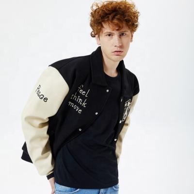 China Fashion Cotton Fashion College Breathable Custom Varsity Jacket Causal Slim Fit Bomber Jackets No MOQ for sale