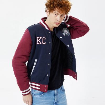 China Customized Anti-UV Streetwear Unisex Varsity Jacket Baseball Bomber Jacket Vintage Coated Patchwork Duty Tops for sale