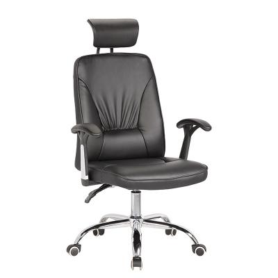 China Hot Sale High Back Tilt Angle (Height) Lumbar Support Leather Computer Chair Adjustable With Headrest for sale