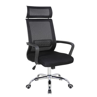 China (Height)Ergonomic Black Stylish High Back Adjustable Mesh Office Chair With Headrest for sale