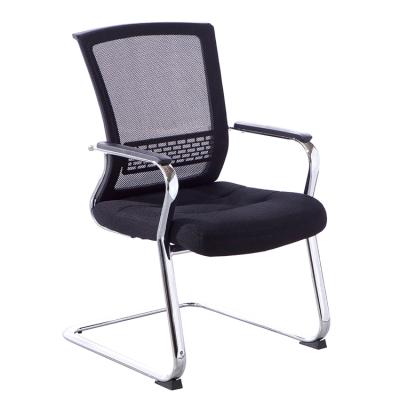 China Cyber ​​Cafe Computer Internet Bar Office Metal Base Medium Back Chair For Meeting Room And Conference Visitor for sale