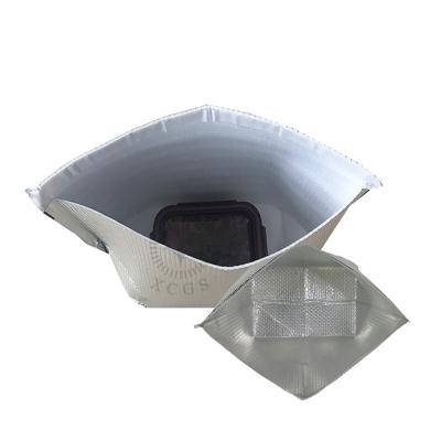 China Aluminum Foil Beer/Ice Container Factory Sale Construction Reliable Cooling Takeaway Food Directly Keep Taste Thermal Bags for sale