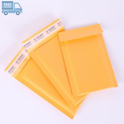 China Recyclable Free Shipping Mailers With Bubble Padded Kraft Paper For Clothes Packaging for sale