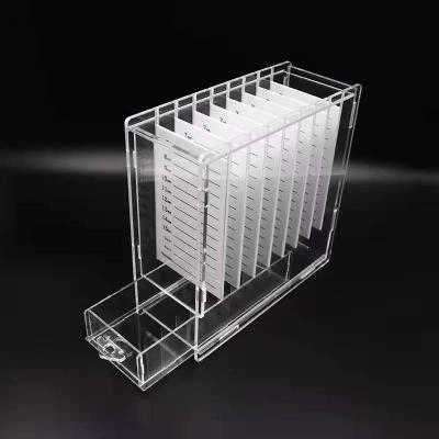 China Wholesale Acrylic squieerl eyelash storage box extension storage box good quality acrylic squieerl eyelash storage case for S for sale