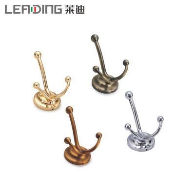 China Sustainable R240B Zinc Alloy Hat Coat Clothes Double Hook Hanger for sale