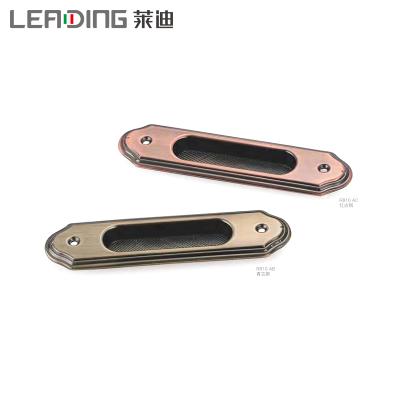 China Contemporary Contemporary Concealed Cabinet Handle Recessed Concealed Pull Furniture Hardware For Sliding Door for sale