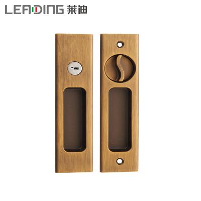 China Modern Modern Sliding Door Handle Door Handle Set Matte Black Wood Hardware for sale